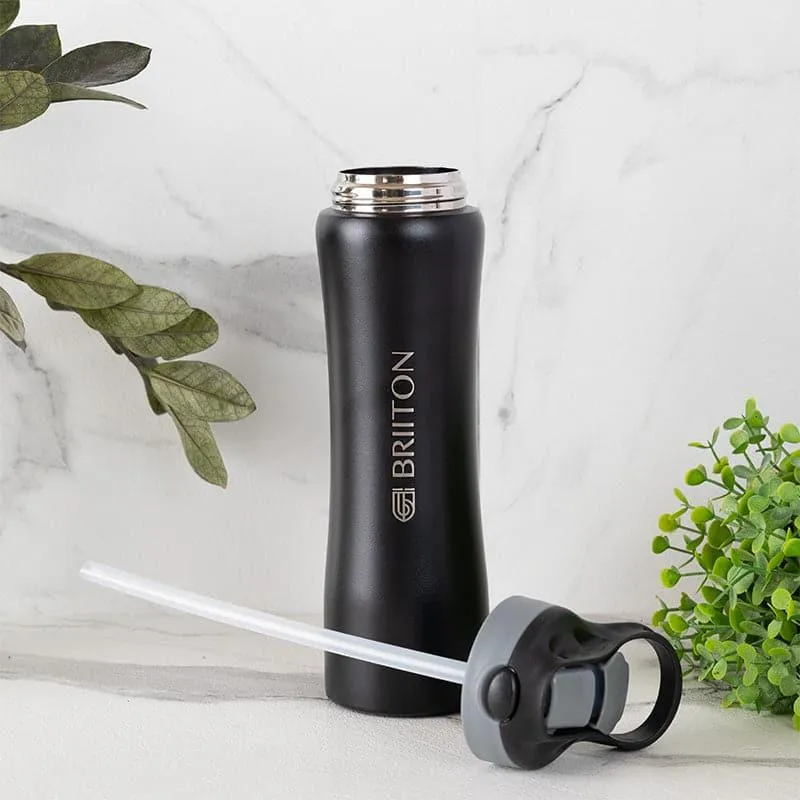 Handy Quench Hot & Cold Thermos Water Bottle (Black) - 750 mL media 3
