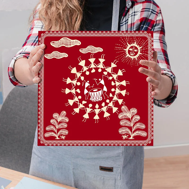 Warli Motif I Wall Art - Set Of Two media 5