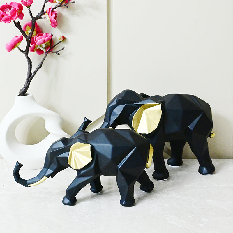 African Bush Elephant Showpiece - Set Of Two media 6