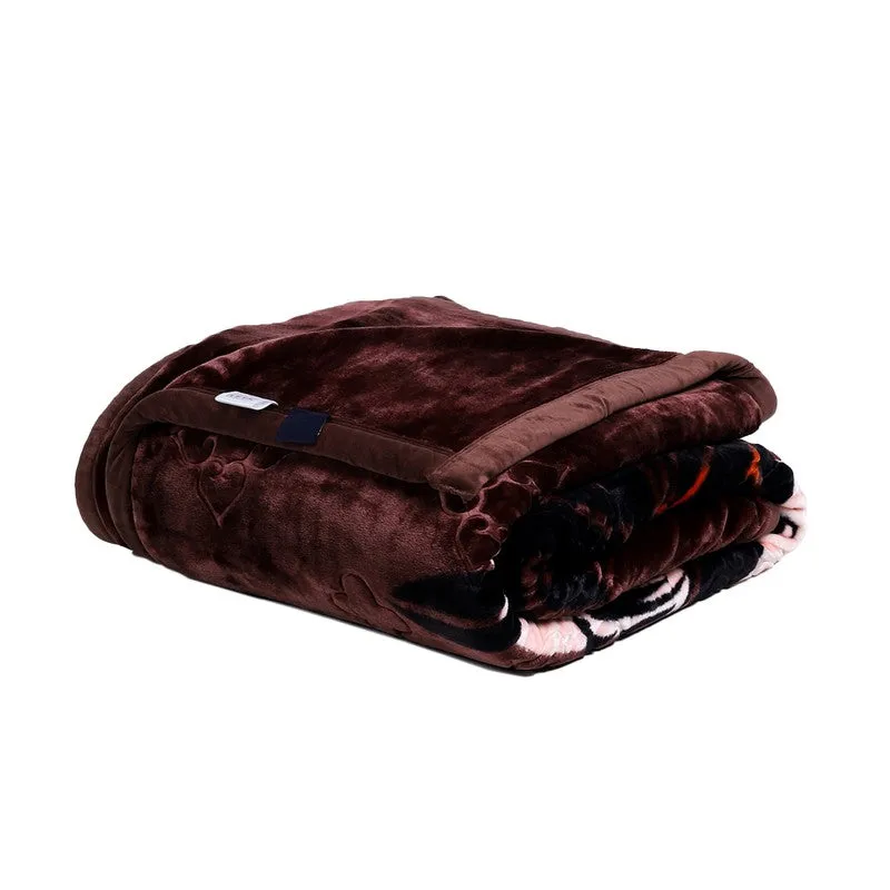 Monte Carlo Crimson Bloom Blanket - 950 GSM media 4