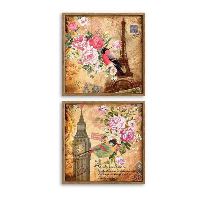 Honey Floral Wall Art - Set Of Two media 4