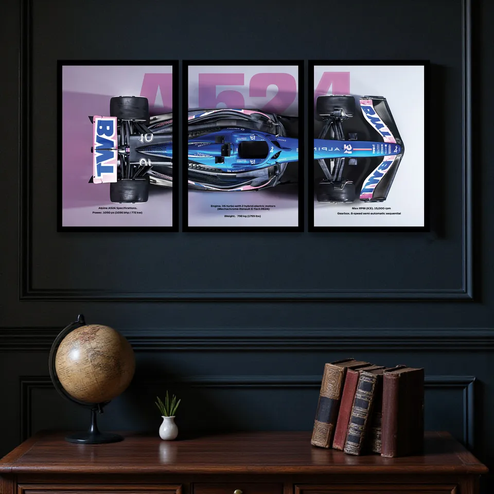 Zephyr Cotton Canvas Wall Painting - Set Of Three media 6