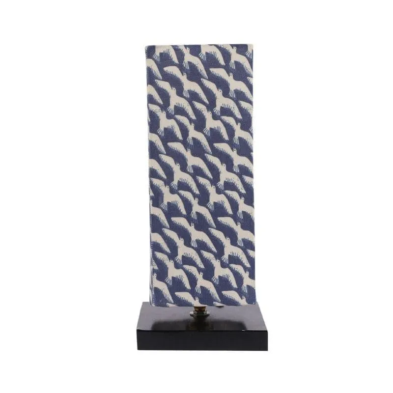 Glara Ingram Fabric Table Lamp - Blue,White media 4