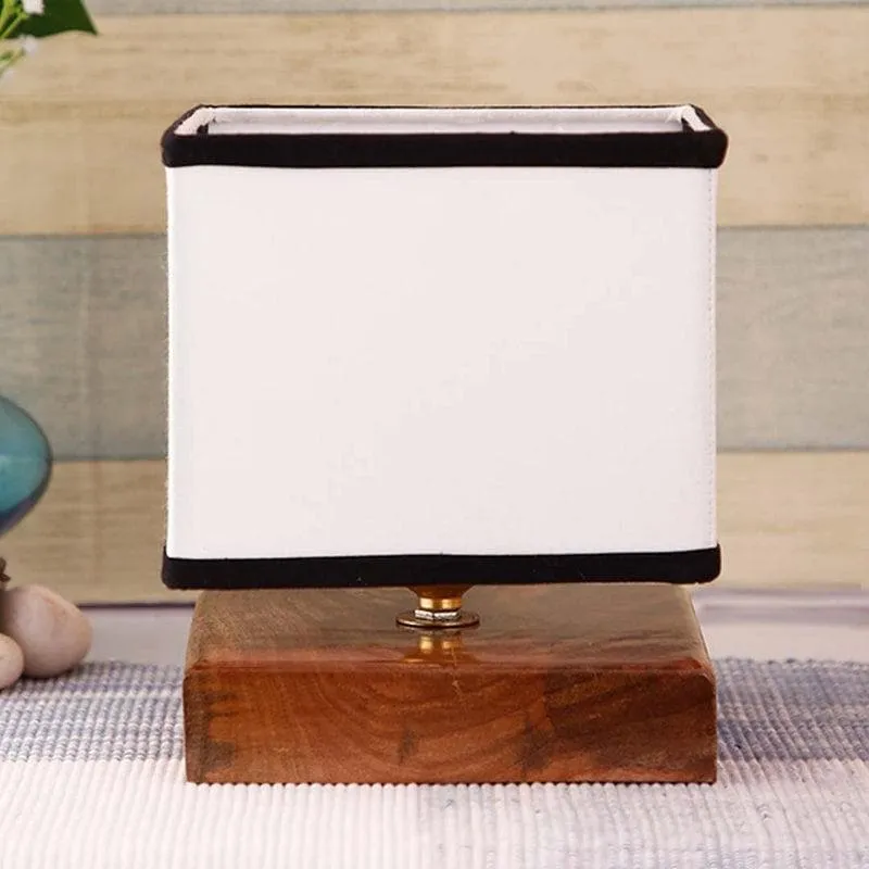 Cusp Fabric Table Lamp - Black,White media 3