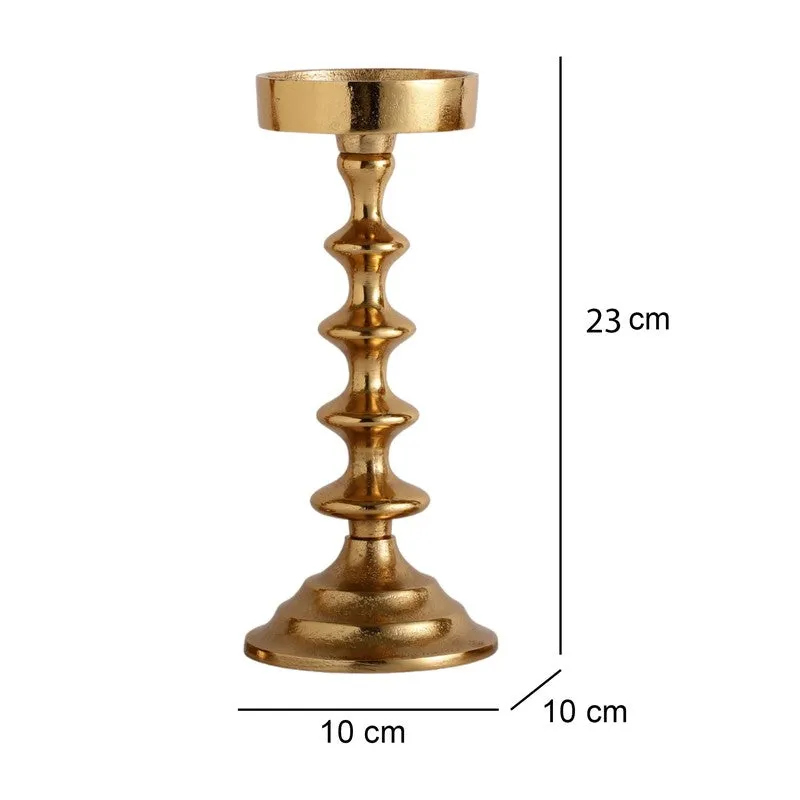 Classic Column Candle Holder - Gold media 6