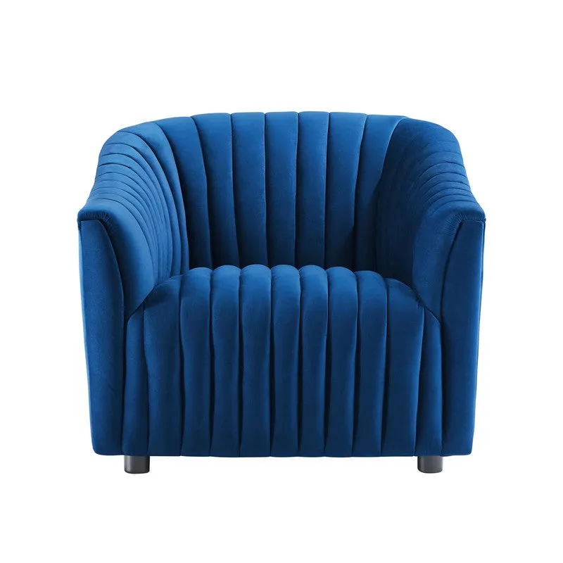 Urbanix Neem Wood Accent Chair - Blue media 4