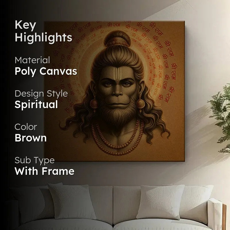 Majestic Hanuman Wall Painting media 2