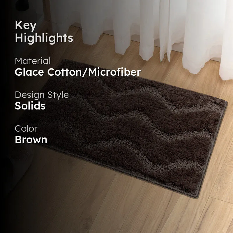 Scotch Waves Microfiber Bath Mat - Brown media 2