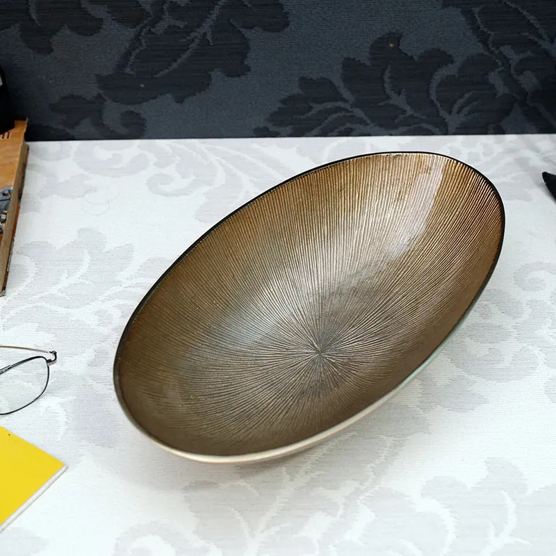 Dawsey Accent Bowl - Gold media 5