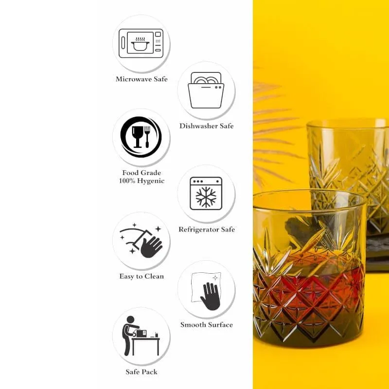 Pasabahce Billy Grey Whiskey Glass (345 mL) - Set Of Four media 7