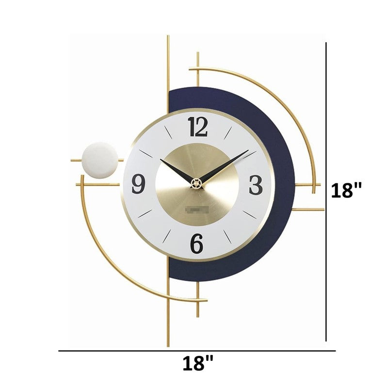 Cogged Silent Wall Clock - Multicolor media 8