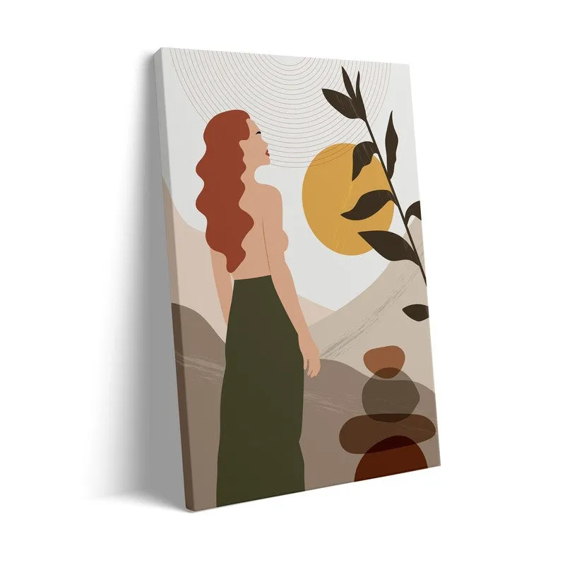 Unbreakable Bloom Lady Archival Canvas Wall Art - Black Frame media 4