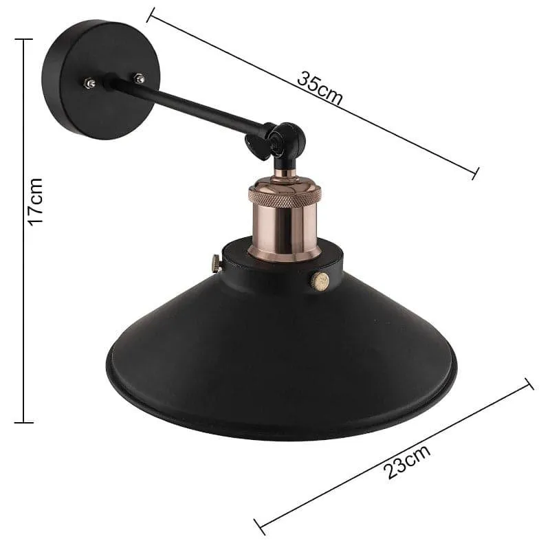 Avena Cone Metal Wall Lamp - Rose Gold media 6