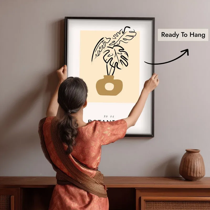 Tropical Stillness Canvas Wall Painting With Black Frame media 6