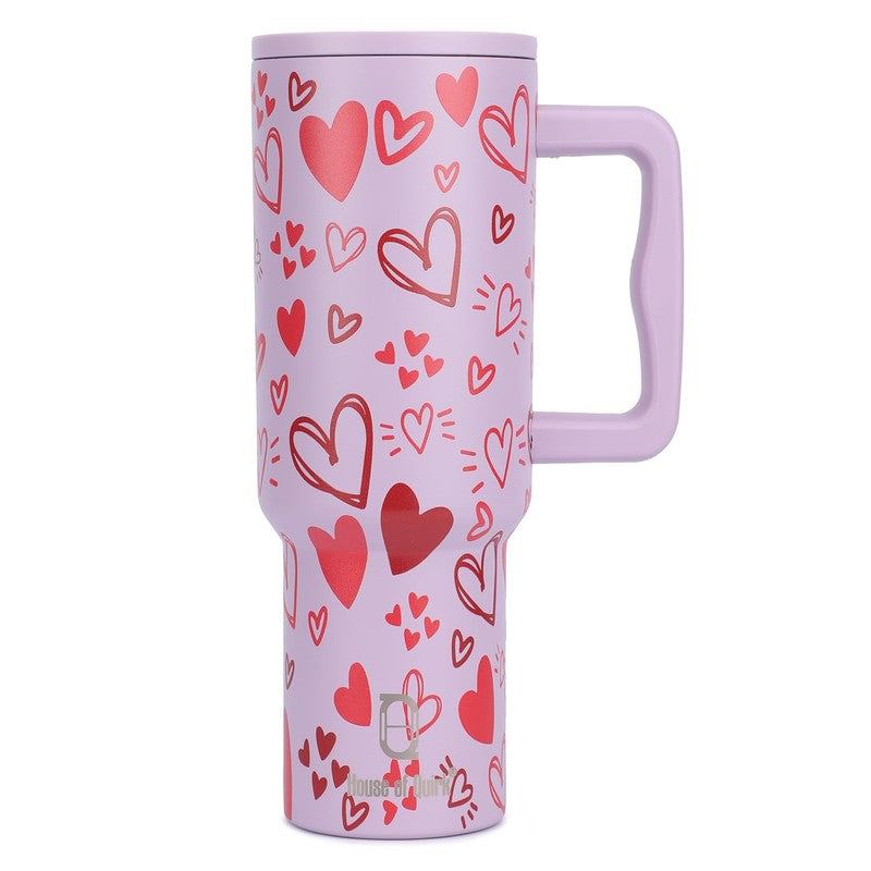 Amour Heart Stainless Steel Tumbler - 1200 ML media 4