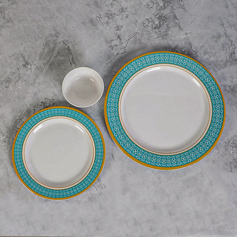 Cubicio Ethnic Melamine Dinner Set - 24 Piece Set media 5