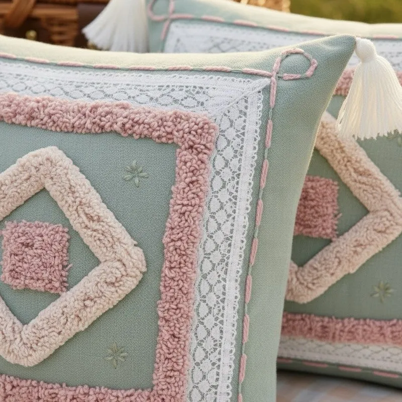 Calm Square Tufted Cushion Cover media 6