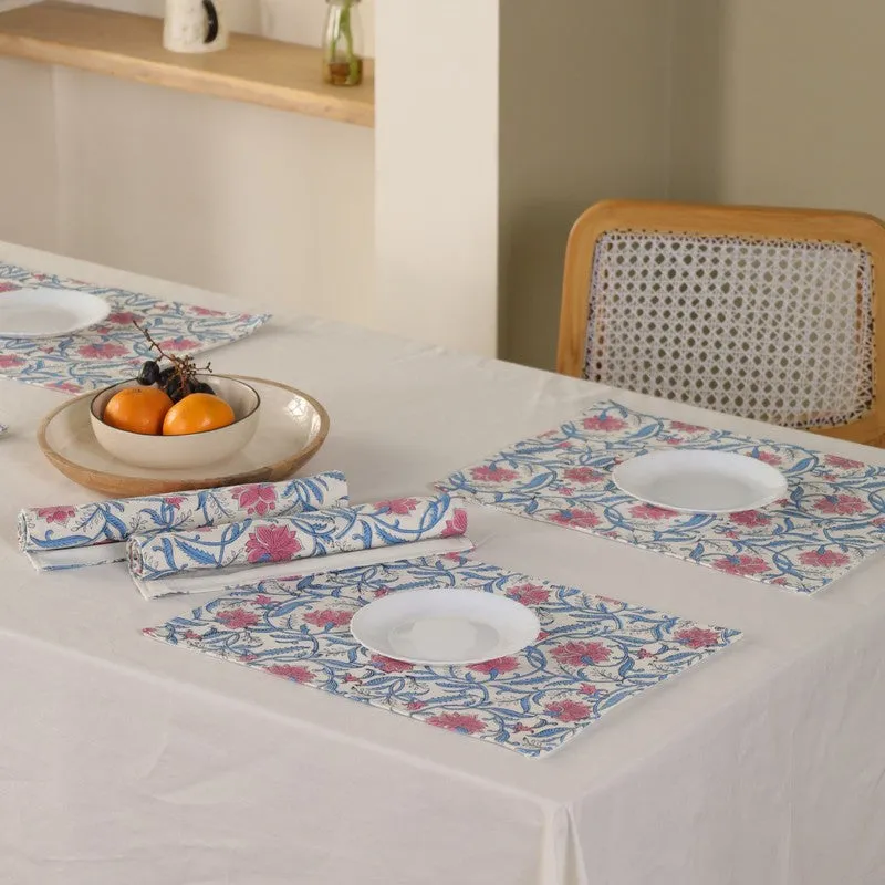 Petal Whisper Canvas Table Mats - Set Of Six media 7