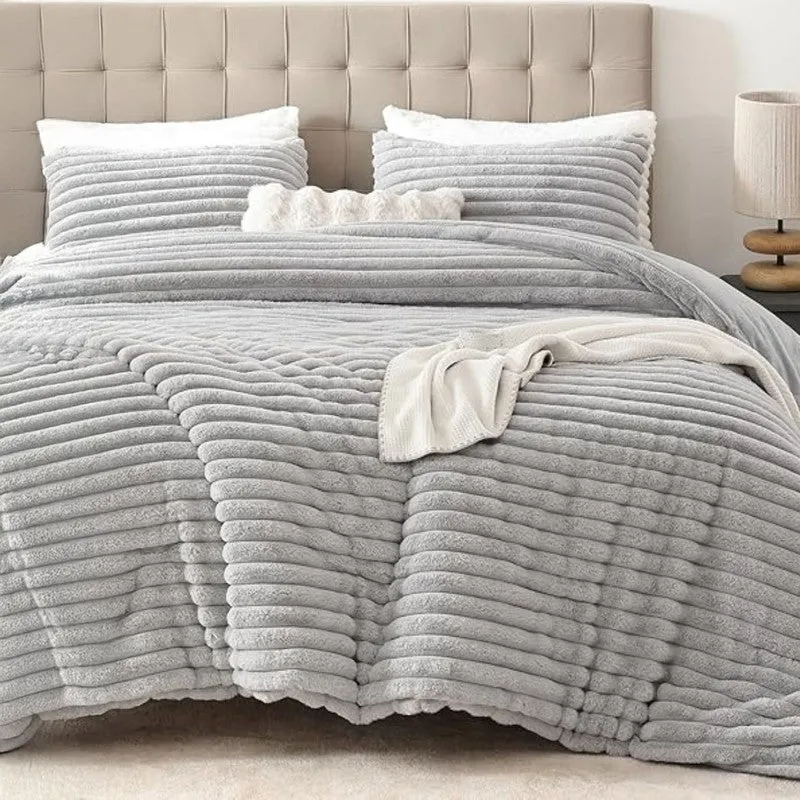 Pure Drape Comfort (Grey) Bedding Set - Four Piece Set media 3