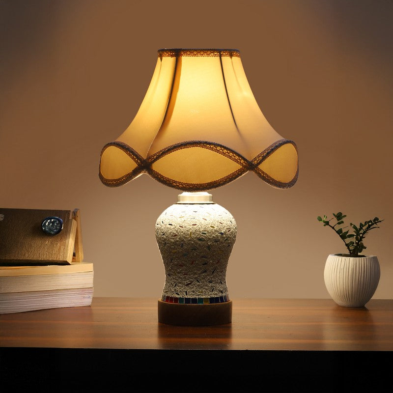 Nivora Arc Wooden Table Lamp - Multicolor