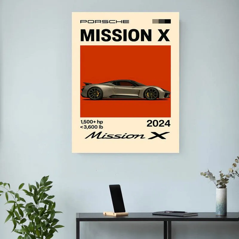 Porsche Mission X Wall Poster media 3