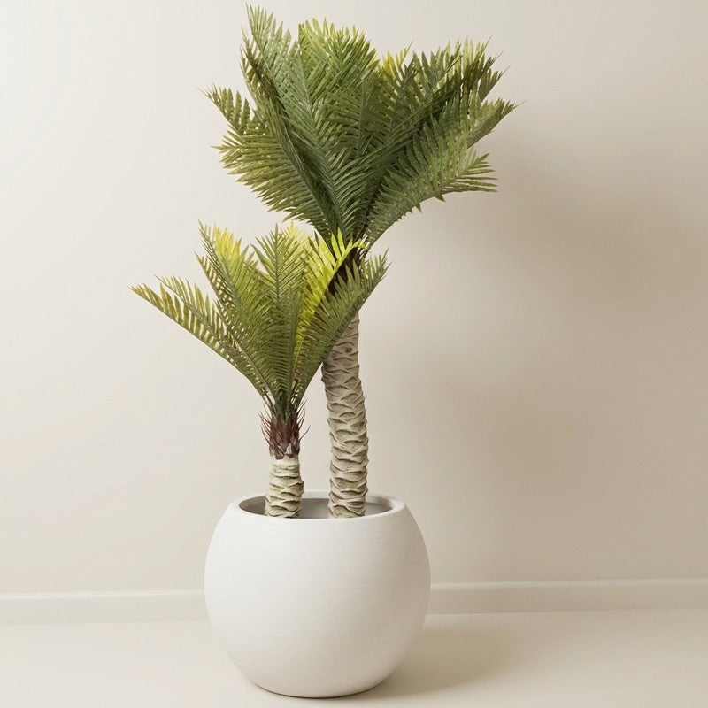AarviDecor Compact Green PVC Artificial Plants