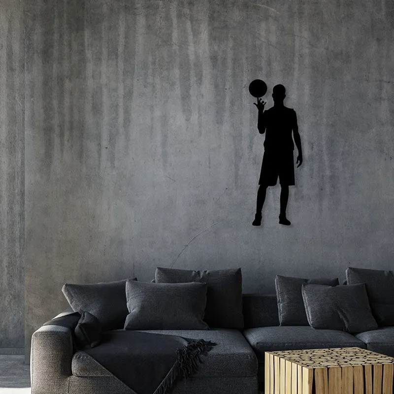 Basketball Black Iron Wall Accent media 1
