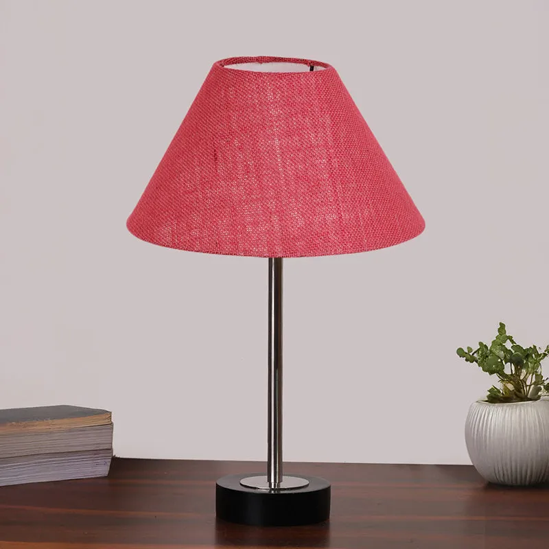 Sienna II Rodin Wooden Table Lamp - Pink,Silver,Black media 3