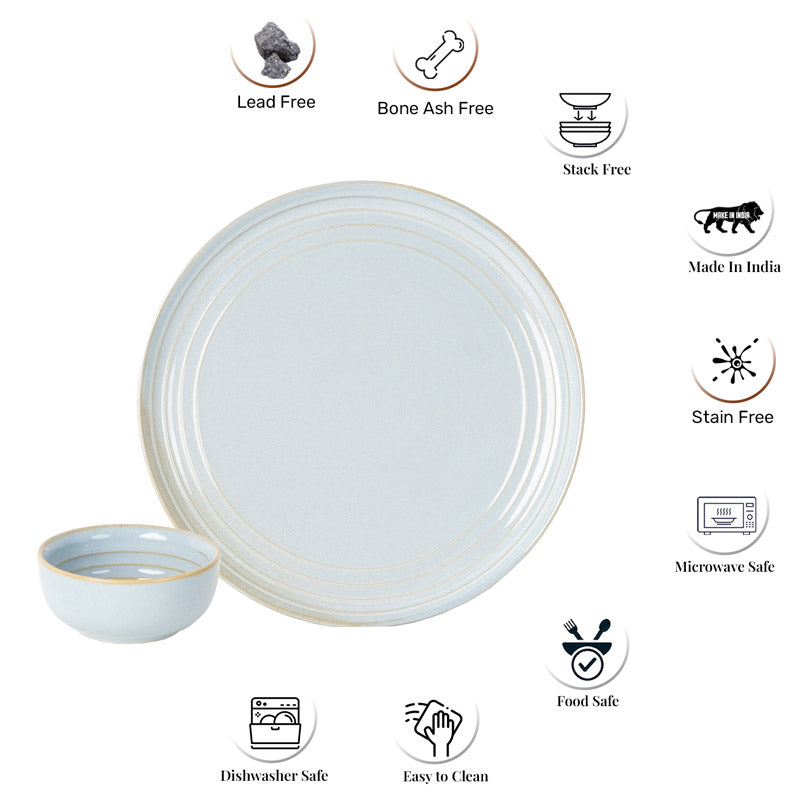 Estia Dinner Set (Artic Blue) - 8 Piece Set media 4