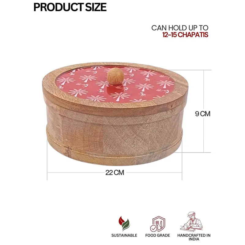 Rasva I Wood Roti Box - Red media 9
