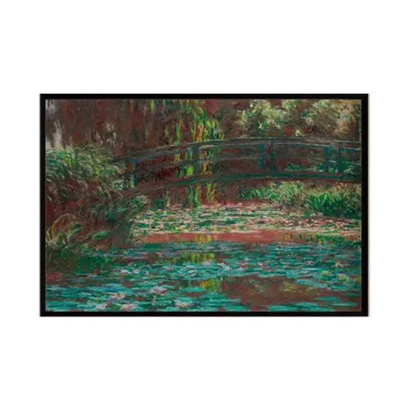 Water Lily Pond By Claude Monet - Black Frame media 6