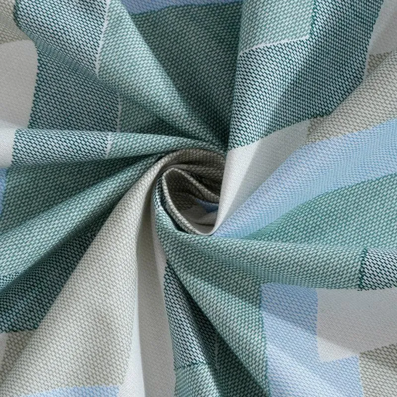 Terra Stripes Printed Cotton Bedsheet (Ash Blue) - 200 TC media 5