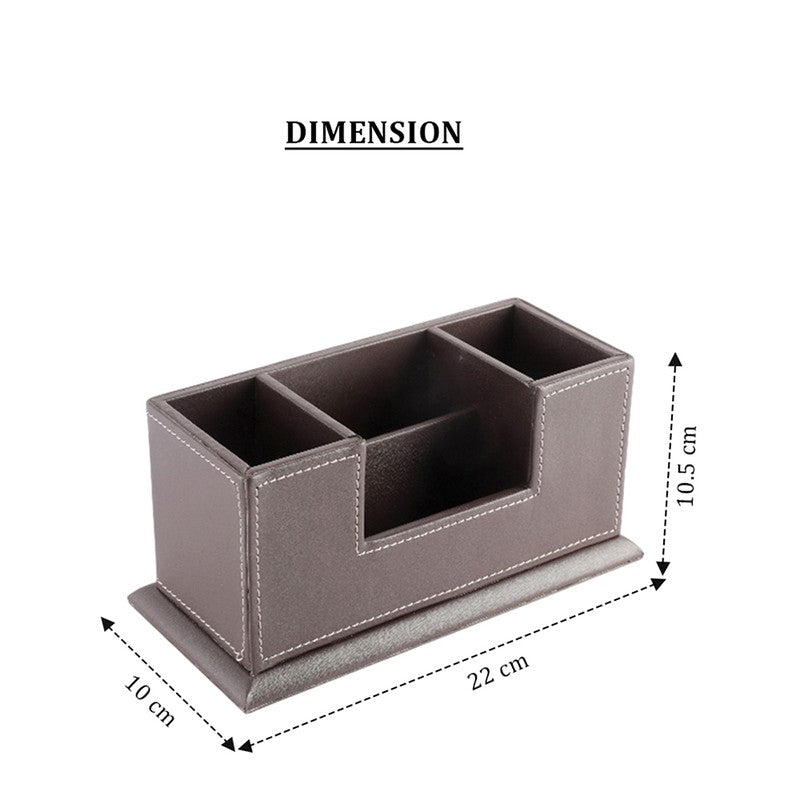 AarviDecor LuxeDesk Faux Leather Desk Organizer media 6