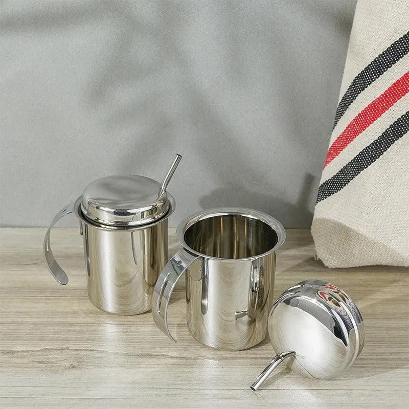 Altomer Stainless Steel Sipper With Straw (225 ML) - Set Of Two media 4