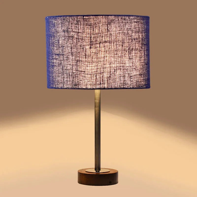 Sienna I Rodin Wooden Table Lamp - Blue,Silver,Brown media 6