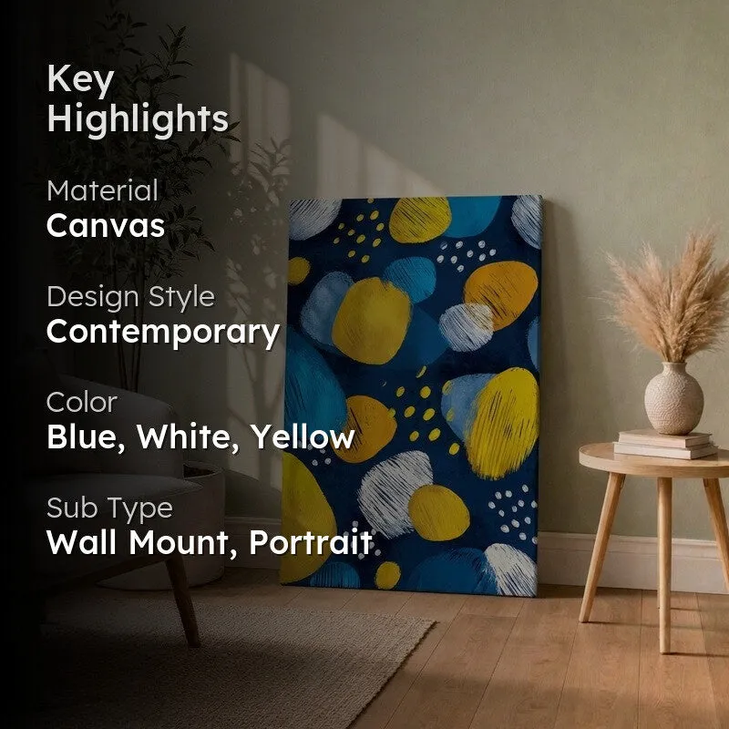 Dot Rhythm Abstract Canvas Wall Art media 2