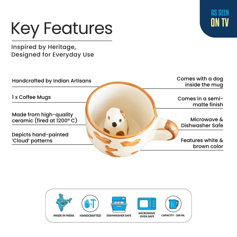 Puppy Ceramic Tea Cup (200 mL) media 5