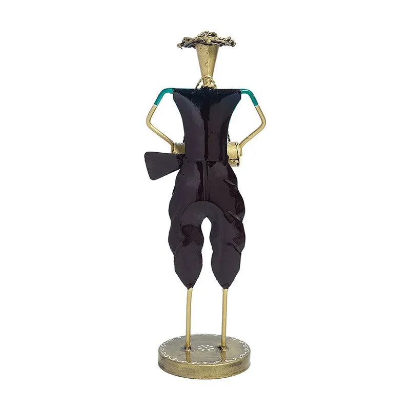 Decorative Man With Dhol Showpiece media 5