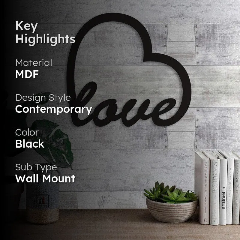Eternal Love MDF Wall Accent - 2