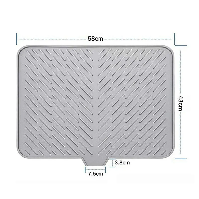 Rioware Comfort Grip Silicone Kitchen Mats - Grey media 8