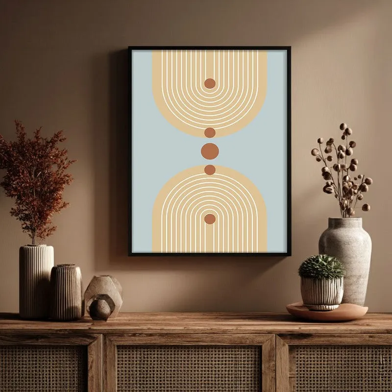Balanced Sky Canvas Wall Painting With Black Frame media 6