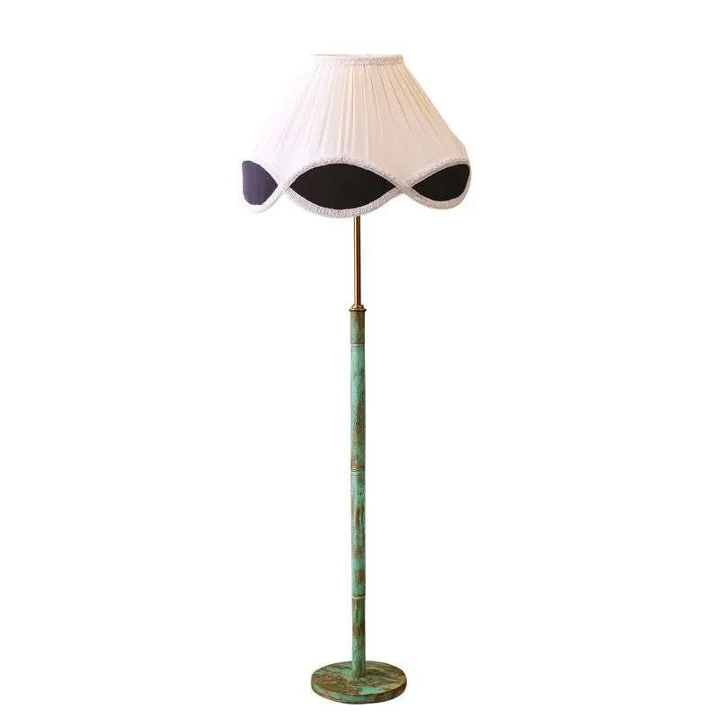 Cozy Nest Wooden Floor Lamp - White & Black media 5
