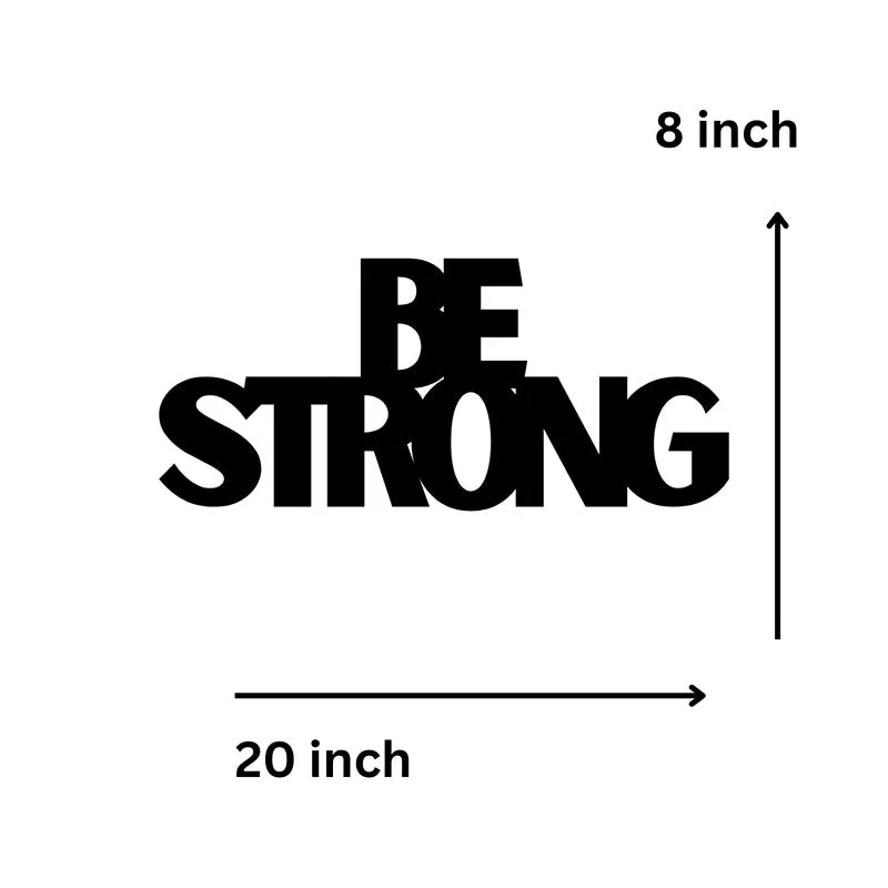 Be Strong Iron Wall Accent media 5