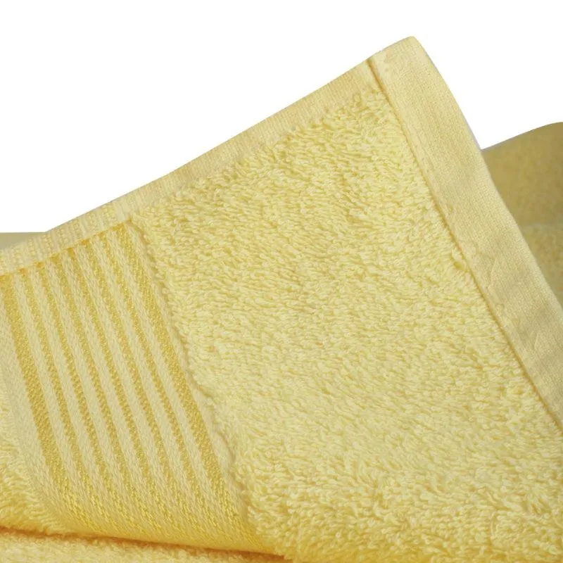 Bodil Bath Towel (Yellow & Brown) - Set Of Two media 4