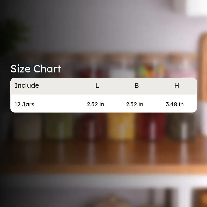 DesiCharm Pantry Jar (220 mL Each) - Set of Twelve media 12
