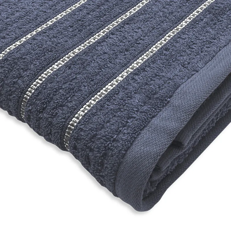 Lisse Cotton Bath Towel - Dark Grey media 4