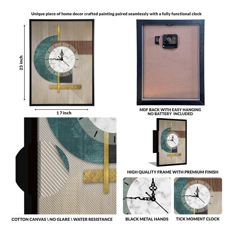 Geowave Wall Art With Clock media 7