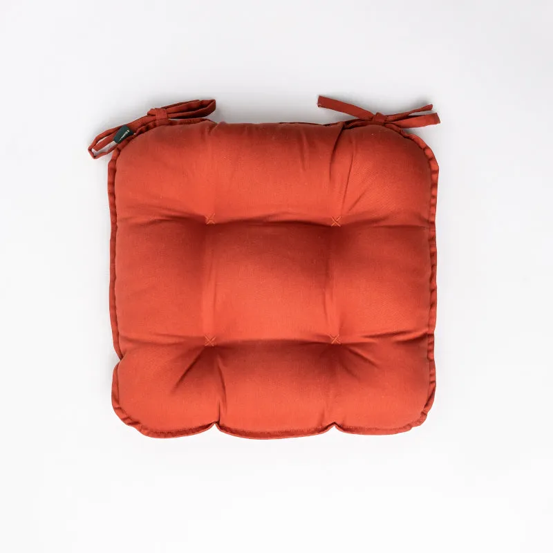 Sylvia Chair Pad (Terracotta Brown) - Set Of Two media 3