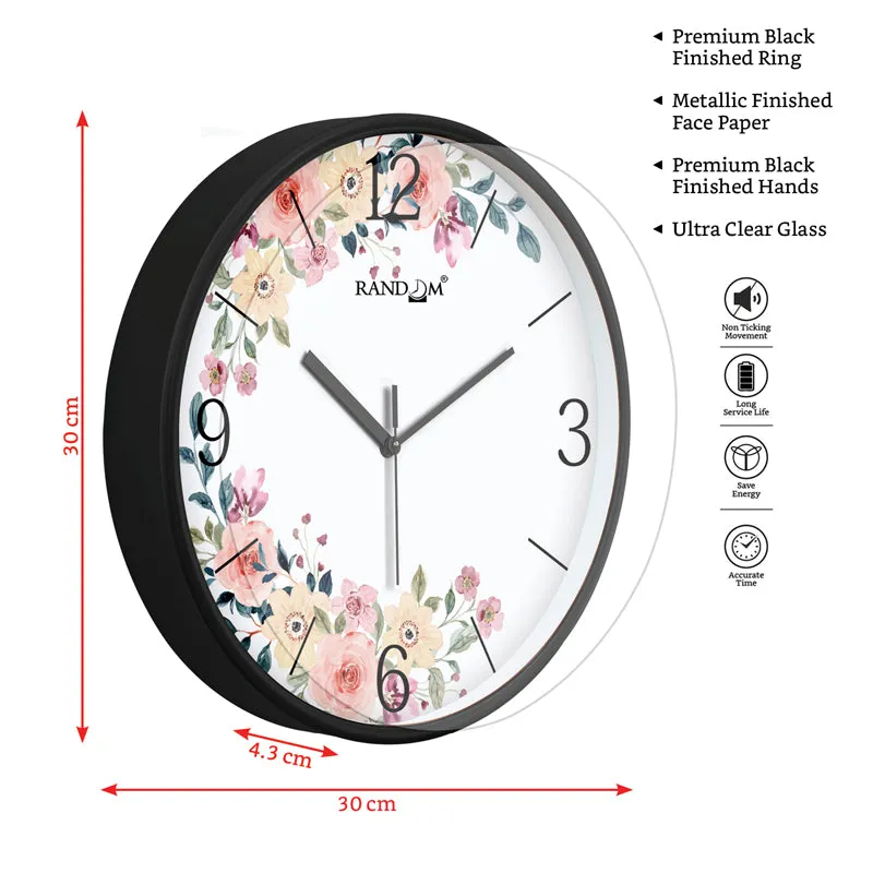 Vince Floral Wall Clock media 5