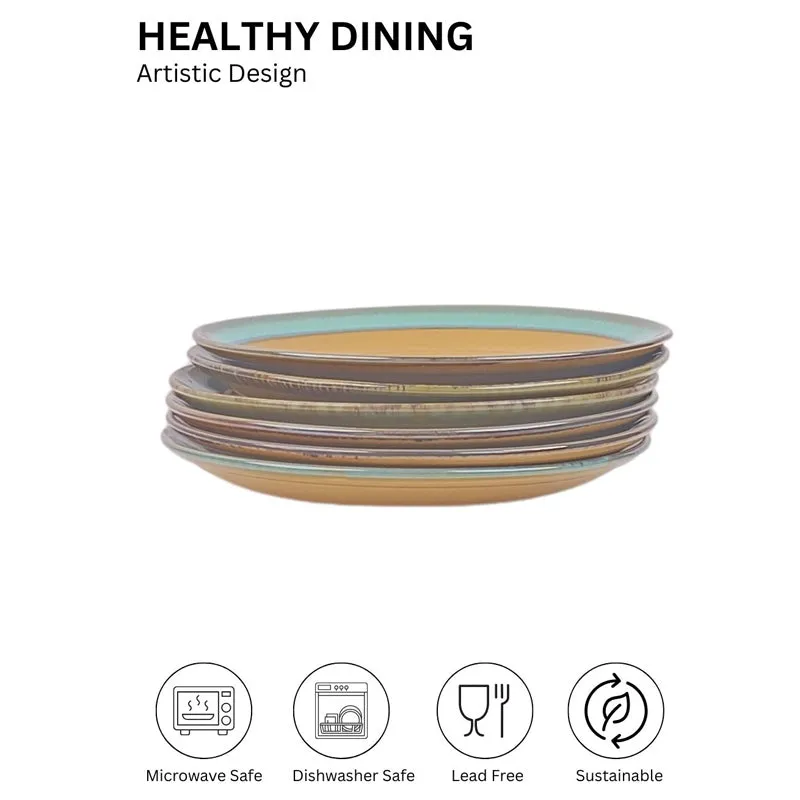 Porcelli Ceramic Quarter Plate - Set Of Six media 4